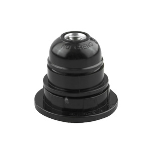 ขั้วหลอดไฟ E27 สีดำ, 4 ขา, เกลียว, เหมาะสำหรับหลอดไฟหลากหลายกำลังไฟและงานแสงสว่าง - Product Image 1