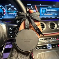 Diffuseur de parfum pour voiture, style classique, longue durée (90 jours), parfum poire britannique et citron vert, en plastique, coffret cadeau