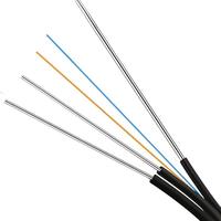 1 10 Konduktor FTTH G657A1 G657A2 Kabel Serat Optik Flat Drop Outdoor Model GJYXCH