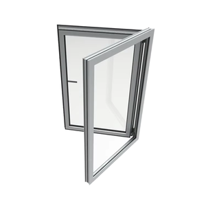 Ventana Abatible de Aluminio con Doble Vidrio, Resistente a Huracanes y al Viento, Aislamiento Acústico, Estilo Moderno para Villa, NFRC AS2047 - Product Image 1