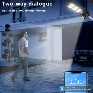 Caméra <span class=keywords><strong>de</strong></span> surveillance étanche IP65, lampadaire solaire pour campus scolaire, parc, place, route rurale, <span class=keywords><strong>chantier</strong></span> <span class=keywords><strong>de</strong></span> construction - Product Image 3