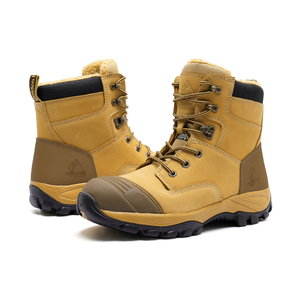 Bottes de travail d'hiver GoldenRetriever GR232SNOW 7 pouces à lacets avec embout composite - Tige en cuir nubuck unisexe EH antidérapant <span class=keywords><strong>3M</strong></span> <span class=keywords><strong>Thinsulate</strong></span> - Product Image 4