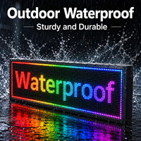 Letrero Publicitario LED Programable a Todo Color en Oferta, Pantalla LED Interior con Mensajes Desplazables