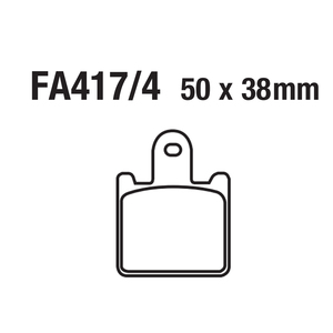 Pastillas de freno de disco para motocicleta FA417 <span class=keywords><strong>KAWASAKI</strong></span> ZX6R ZX600 <span class=keywords><strong>Z750R</strong></span> Z1000 GTR1400 ZZR1400 - Product Image 4