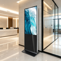 Afficheur publicitaire numérique vertical économique avec entretien facile pour une utilisation en intérieur dans les centres commerciaux et les agences