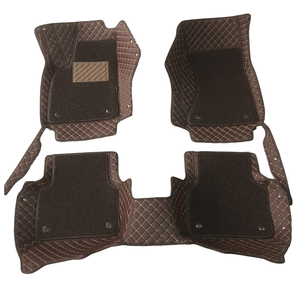 Alfombrillas de Coche Personalizadas Antideslizantes 7D para Todo Clima, 3 Piezas, Material de Cuero PVC de Lujo, Impermeables para Vehículos - Product Image 1