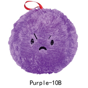 10,5 pulgadas púrpura con bomba de Emoji inflable <span class=keywords><strong>peludo</strong></span> juguete bola hinchable con bomba de regalo se puede colgar - Product Image 2