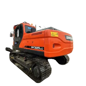 Alta calidad usada Doosan DX225LC excavadora pesada máquina de movimiento de tierras con precio barato DX150 y DX60 para la venta