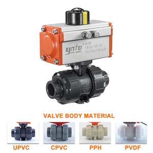 Customizable OEM High Temperature 4 Inch PVC UPVC 2 Way Pneumatic Actuator <strong>Ball</strong> <strong>Valve</strong> Water Flow Control <strong>Valve</strong> - Product Image 4