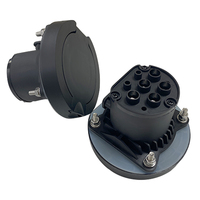 Prise femelle IEC 62196 Type 2 sans câble monophasé 3 phases 16A 32A EV Station fin Type 2 prise