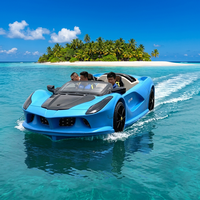 Jet ski flottant en LLDPE avec moteur hors-bord électrique, 5 places, vitesse de 50-60 km/h, pour location commerciale et touristique