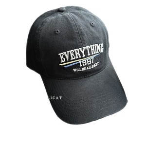 Off White Baseball Cap Embroidered Everything 1987 Unisex Cotton Canvas Duckbill <b>Hat</b> - Product Image 5
