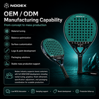 Raquette de padel FIP en fibre de carbone 18K, forme hybride, logo personnalisable, haute qualité, nouvelle technologie, fabricant professionnel NODEX 2026