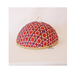 Traditional Design Bamboo Woven Food <b>Dome</b> Mesh Bamboo Food Cover Patio Food <b>Tent</b> Bug Net Basket - Product Image 4
