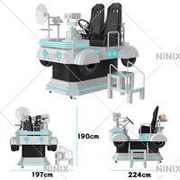 Machine d'arcade simulateur de course automobile Boxsaga 26 pouces, petite, pour expérience VR à deux joueurs, à monnayeur