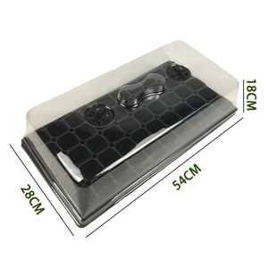 Plateau de semis en plastique durable pour pépinière, boîte de germination de graines, plateau de culture de légumes avec couvercle, vente en gros - Product Image 2