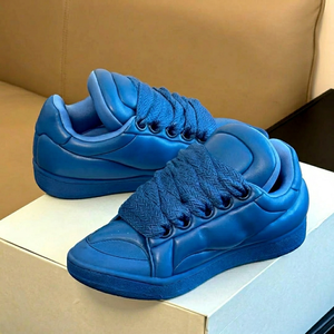 Zapatillas Deportivas de Lujo para Hombre, Color Azul, Punta Redonda, con Cordones, Parte Superior Sintética, Suela de Goma - Product Image 1