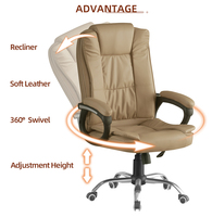 Silla de Oficina Ejecutiva con Respaldo Alto, Ergonómica, Giratoria, Ajustable, Silla de Escritorio para Gerentes con Reposabrazos