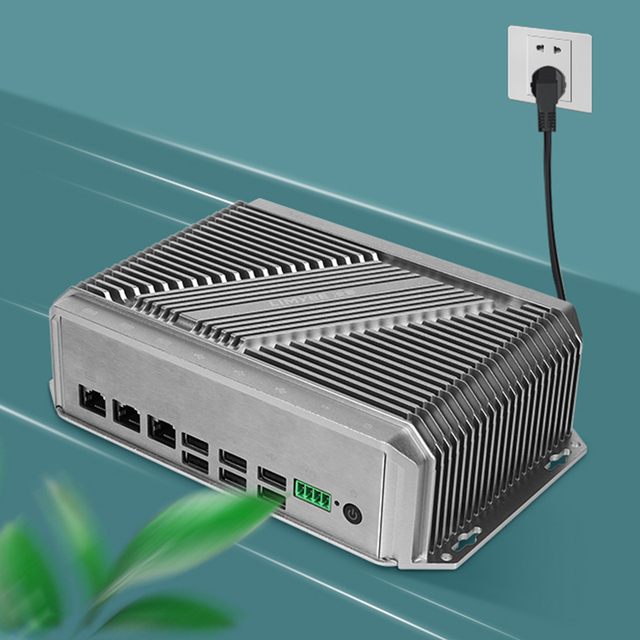On-Board Fanless 6/7/8/9th CPU Industrial-Grade Embedded Computer AMI BIOS DDR3L/DDR4 Memory Modularity PC Box in Stock