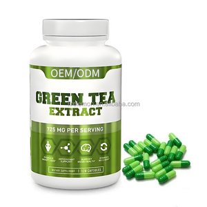 Экстракт зеленого чая OEM ODM, 725 мг - 120 капсул, пищевая добавка для поддержки когнитивных функций, травяная добавка - Product Image 2