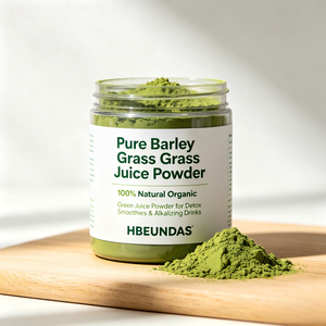 Poudre de jus <span class=keywords><strong>d</strong></span>'herbe <span class=keywords><strong>d</strong></span>'<span class=keywords><strong>orge</strong></span> pure 100% naturelle biologique pour smoothies <span class=keywords><strong>d</strong></span>étox et boissons alcalinisantes HBEUNDAS - Product Image 4