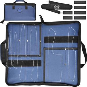 Échantillon gratuit : Grand sac à dos pour couteaux de chef avec trou de verrouillage, étui à couteaux, sac de transport pour ustensiles de chef avec plusieurs poches - Product Image 1