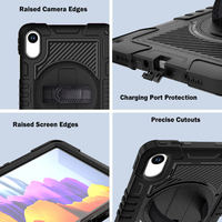 Étui de protection pour tablette Redmi Pad SE 11 pouces avec sangle de main rotative à 360 degrés et bandoulière, housse de tablette