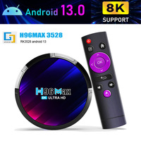 H96 MAX IP RK3528 8K Streaming STB Internet Smarter Ott Quad Core RAM WiFi 6 Premium Google Android 13 Pro Set Top TV Box