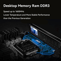 Prix d'usine DDR3 ECC 4 Go 8 Go 1,5 V RAM de bureau 1600 MHz DIMM PC3-12800 Module de mémoire Expédition rapide Vente en gros Approvisionnement en vrac