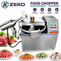 ZEKO Machine de découpe et de mélange alimentaire automatique commerciale en acier inoxydable 304 pour la transformation de la viande, la fabrication de saucisses, de burgers, de pâtes et de sauces