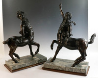 Statue en bronze centaure en fonte de cuivre à grande échelle moitié corps et moitié cheval