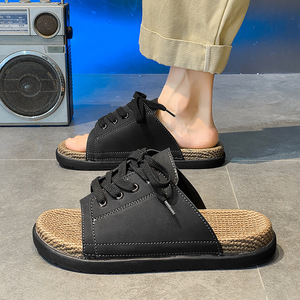 Chaussons d'intérieur pour hommes, antidérapants, à semelles épaisses, avec rembourrage insonorisant, chaussons à semelle souple pour hommes - Product Image 5