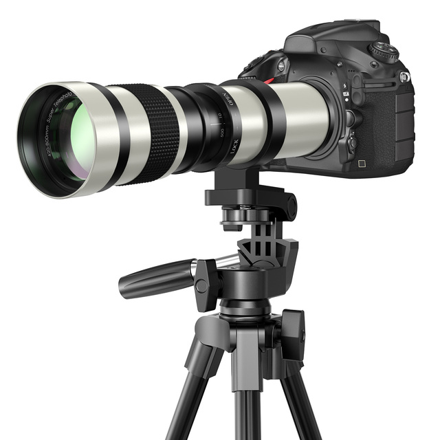 Telephoto Lens 420-800mm, EF Lens + T Ring for Canon, Super Long Lens for Rebel T8i T7i T7 T6 T6s T6i 1D 5D 6D 90D 80D 77D