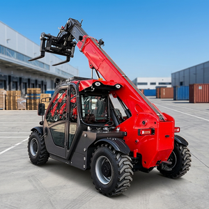 Chariot télescopique personnalisé avec logo, capacité 2500 kg, hauteur de levage 6 m, avec benne et fourche à foin pour élevages avicoles et fermes d'alimentation - Product Image 1