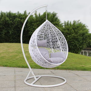 Rattan Garden Furniture Outdoor Round <b>Egg</b> Chair Swing Hanging <b>Basket</b> Rattan Chair - Product Image 2