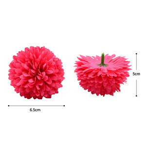 Fleurs artificielles Dongchen Crafts, pompons de chrysanthèmes 4G, base de décoration de gâteau de mariage DIY, rose, rouge, violet - Product Image 5
