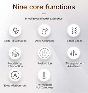 Masajeador de cuello recargable inteligente: dispositivo eléctrico OEM para apretar la piel con terapia cálida para eliminar y levantar arrugas - Product Image 2