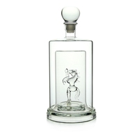 Ensemble de carafe à vin et à whisky en verre vide en forme de raisin AIHPO fait à la main, 750 ml, bouteille de tequila pour les spiritueux