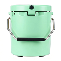Glacière à vin isotherme portable de 8 L en PE rotomoulé, écologique, réutilisable, anti-fuite, design moderne et ludique, pour 5 jours de conservation de la glace