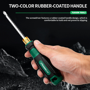 Dual-purpose Industrial Grade Multi-function Telescopic <b>Ratchet</b> <b>Screwdriver</b> Customizable Oem Supported Plastic Diy Household - Product Image 1