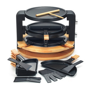 <span class=keywords><strong>Appareil</strong></span> à <span class=keywords><strong>raclette</strong></span> électrique domestique en bambou pour 8 personnes - Product Image 6