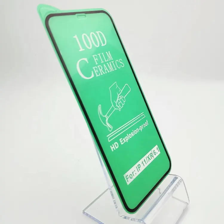 100D विरोधी सदमे सिरेमिक स्क्रीन रक्षक हरी बत्ती टेम्पर्ड ग्लास मोबाइल फोन के स्क्रीन रक्षक के लिए iphone 14 प्रो मैक्स/एसई 2020
