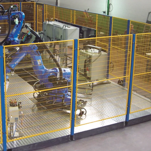 Facile installazione industriale altamente officina recinzione di isolamento rete di sicurezza protezione Robot recinzione porta di sicurezza - Product Image 3
