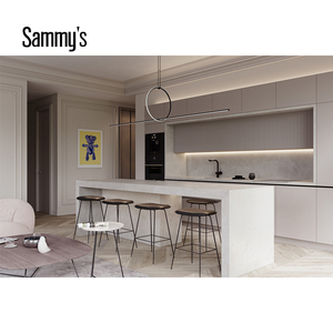 Úc Chất lượng cao hiện đại Modular tủ bếp mộc ván ép xây dựng Acrylic bề mặt đá cẩm thạch nhân tạo backsplash - Product Image 4