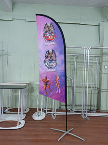 Печать на заказ уличные пляжные флаги с перьями 3,4 м - Product Image 3
