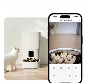 Pet Automatic <b>Feeder</b> Mobile Phone WiFi Bluetooth Timer Control Smart Feeding Device Grain Dispensing Function Suitable <b>Cats</b> - Product Image 2