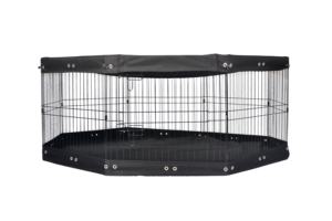 Jaulas plegables de metal para ejercicio de 8 paneles para mascotas, cercas para perros y gatos con cubierta superior y almohadilla inferior - Product Image 6