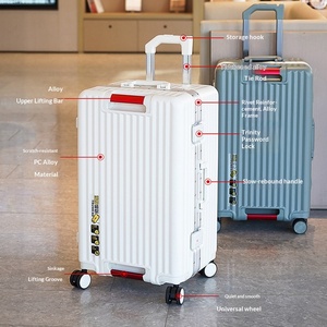 Wholesale Fashionable <strong>Light</strong> Weight Travel <strong>Suitcase</strong> 70/30 Split <strong>Large</strong> Capacity Sturdy Durable Thickened Trolley case 360 Degree - Product Image 3