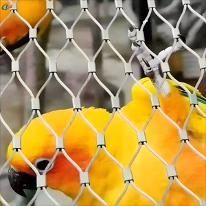 कारखाने की कीमत बुने हुए हीरे 316 स्टेनलेस स्टील वायर रस्सी जाल बिछाया पशु सुरक्षा के लिए जाल - Product Image 3