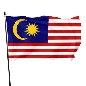Huiyi 3x 5ft Hanging Malaysian Flag Polyester standard Flag Banner Election Flag